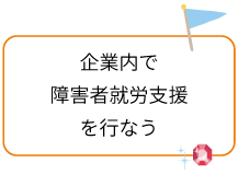 企業内で障害者就労支援を行う